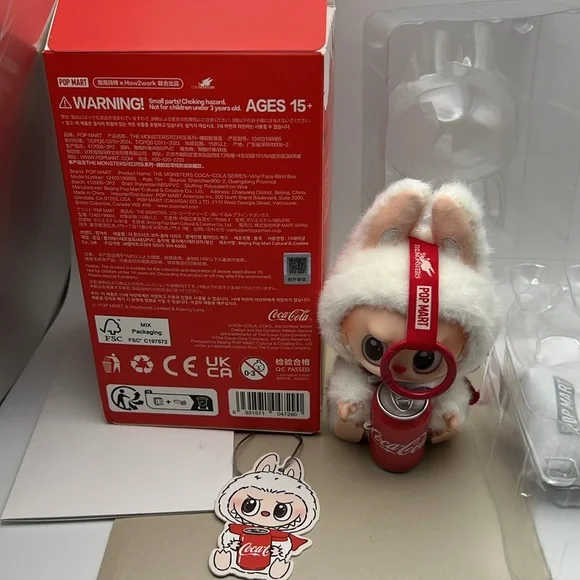 LABUBU -THE MONSTERS COCA-COLA SERIES-Vinyl Face Blind Box “Happy Factor” NWOT - Picture 9 of 15